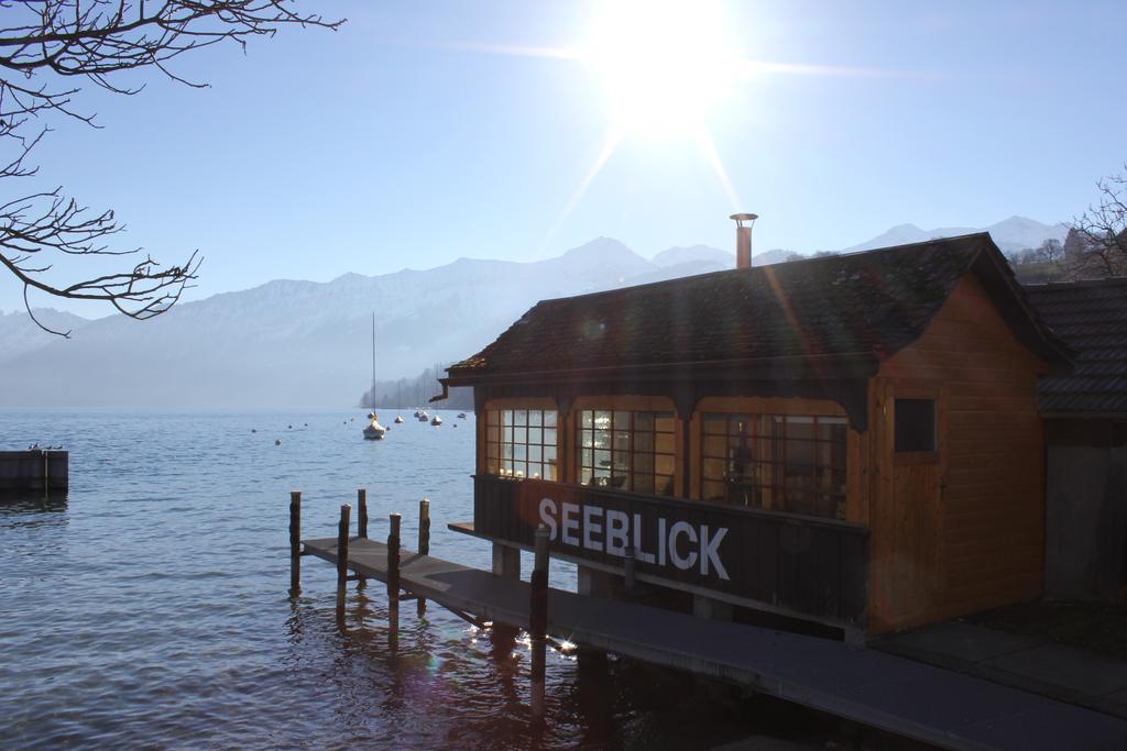 Strandhotel Seeblick Faulensee Exterior foto